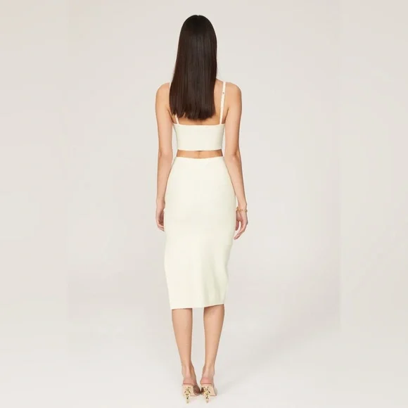 Chic Cream Midi Dress